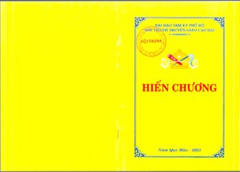 BAN HÀNH HIẾN CHƯƠNG HỘI THÁNH TRUYỀN GIÁO CAO ĐÀI