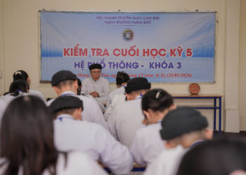 HẠNH ĐƯỜNG HƯNG ĐỨC HỆ PHỔ THÔNG KHÓA 3 – KIỂM TRA CUỐI HỌC KỲ 5