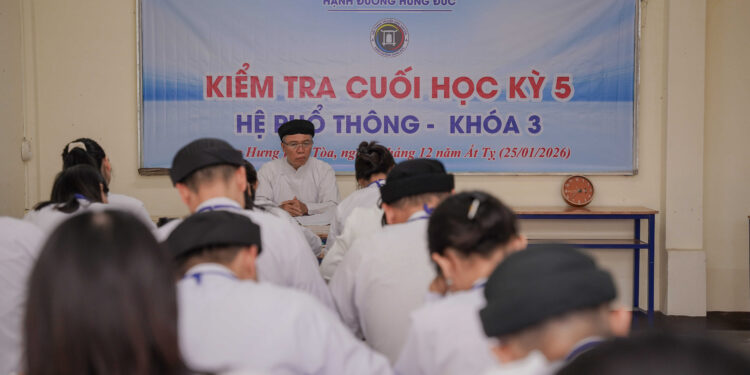 HẠNH ĐƯỜNG HƯNG ĐỨC HỆ PHỔ THÔNG KHÓA 3 – KIỂM TRA CUỐI HỌC KỲ 5