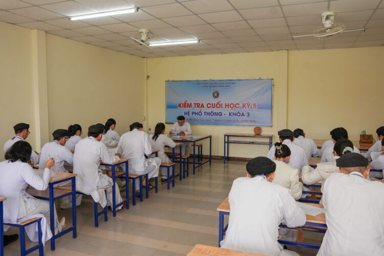 HẠNH ĐƯỜNG HƯNG ĐỨC HỆ PHỔ THÔNG KHÓA 3 – KIỂM TRA CUỐI HỌC KỲ 5